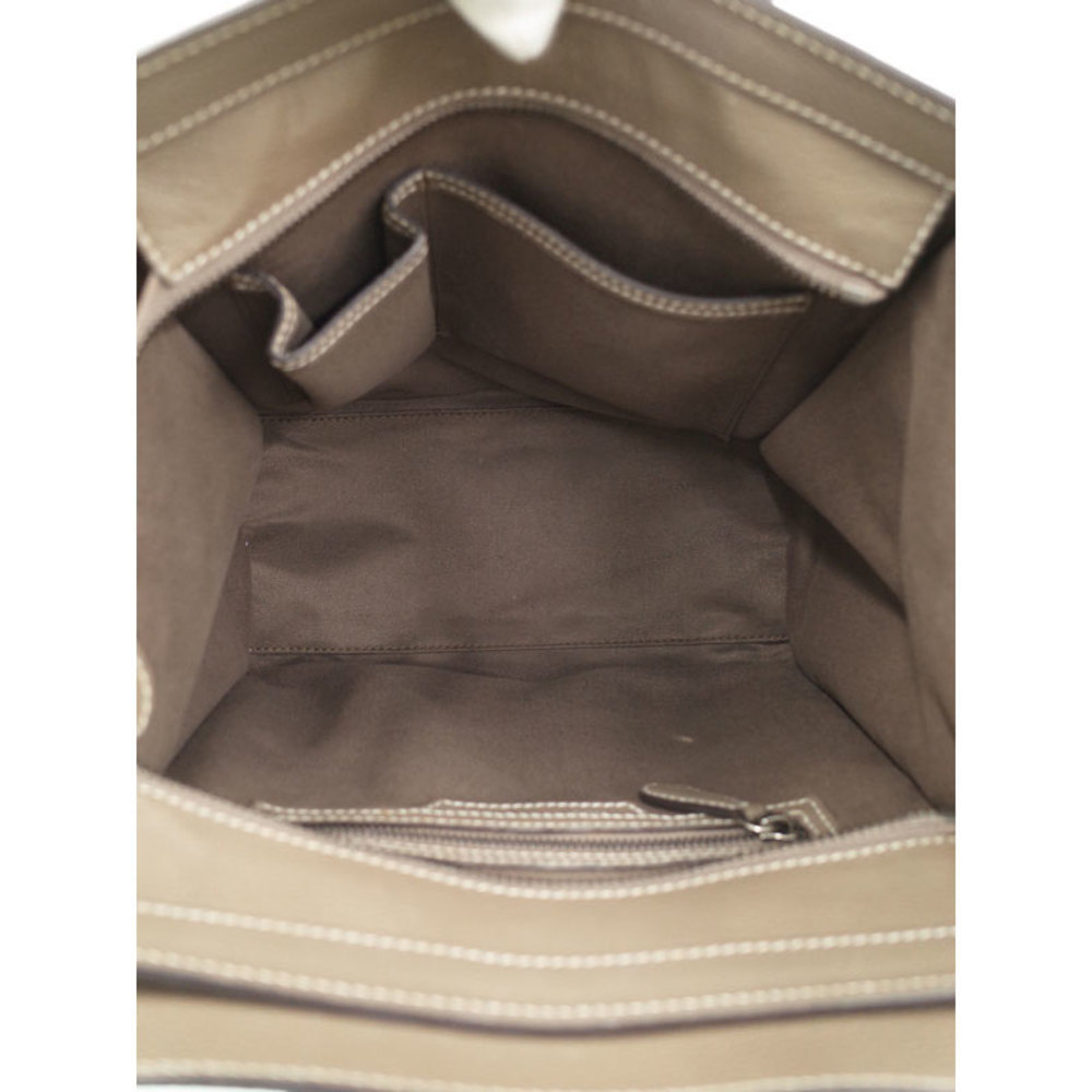 Celine Handbag Greige Tote Micro Shopper - Picture 3 of 9
